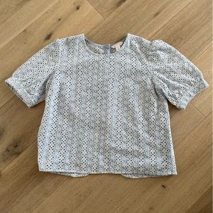 Jillian Harris for Joe Fresh eyelet shirt